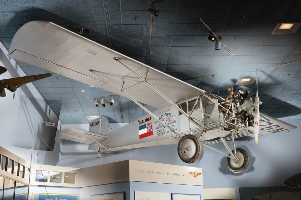 Curtiss Robin J-1 Deluxe "Ole Miss" at the Smithsonian Institution National Air and Space Museum. Photo taken by Eric Long. Photo taken on August 15, 2017.
